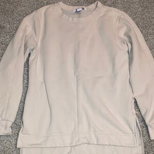 Athleta Cream XS Top pullover tan